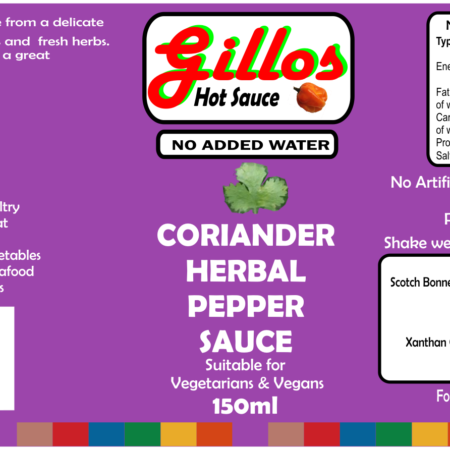 Coriander Gillos Hot Sauce