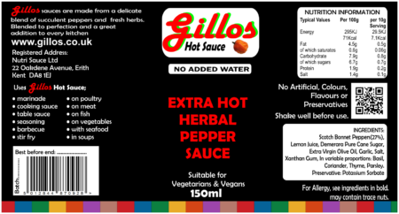 Gillos Extra Hot Sauce
