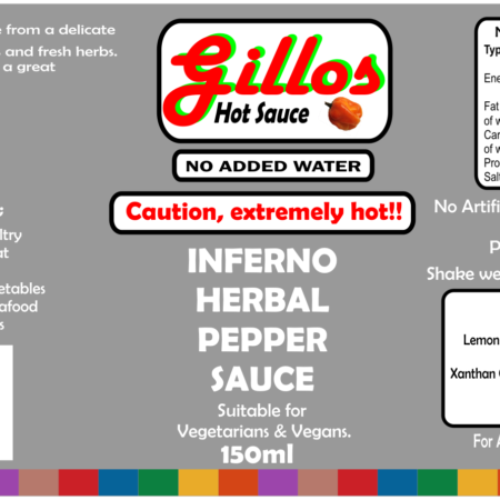 Inferno Gillos Hot Sauce